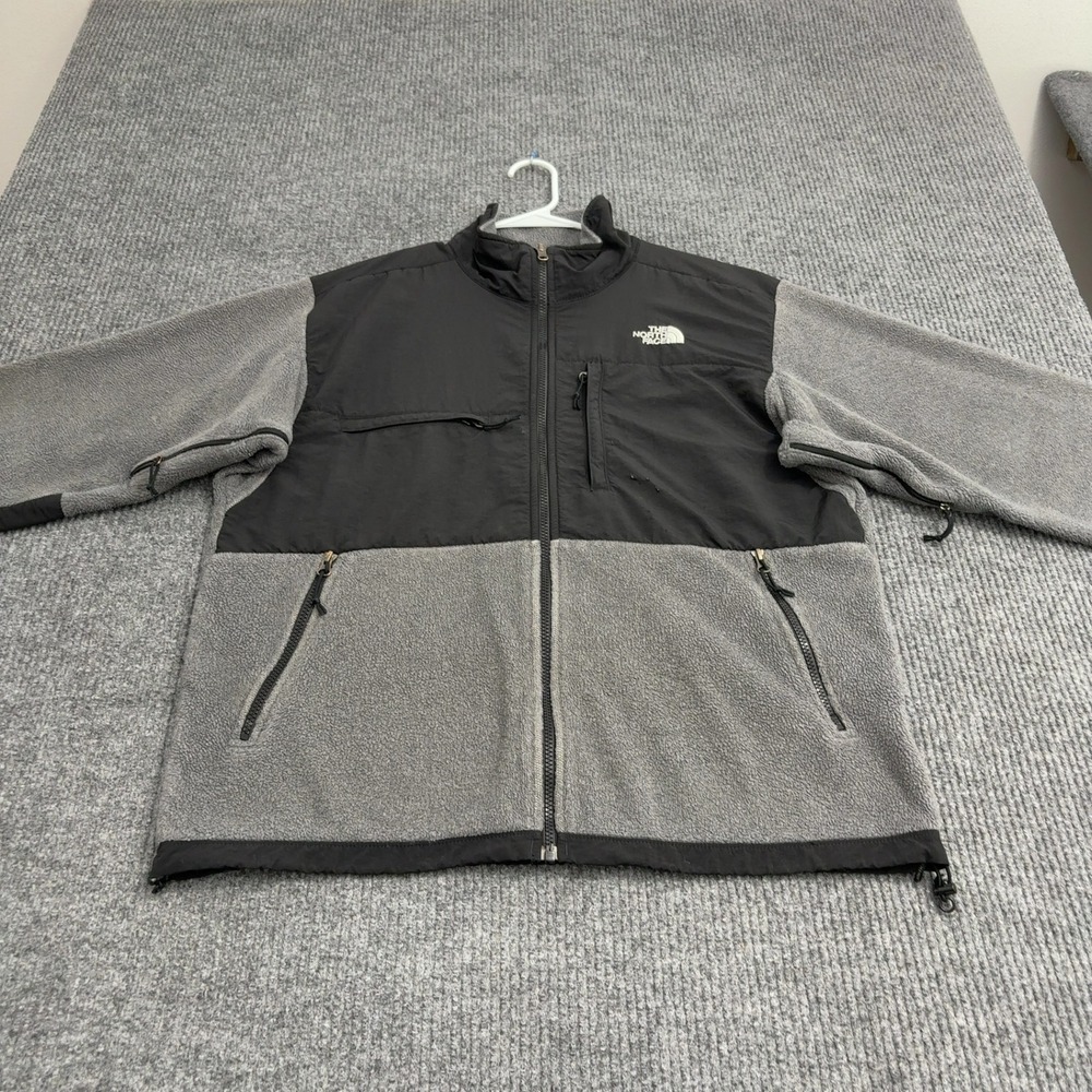 The North Face Denali Jacket Mens L Gray Polyester Full Zip Gorpcore Outdoor